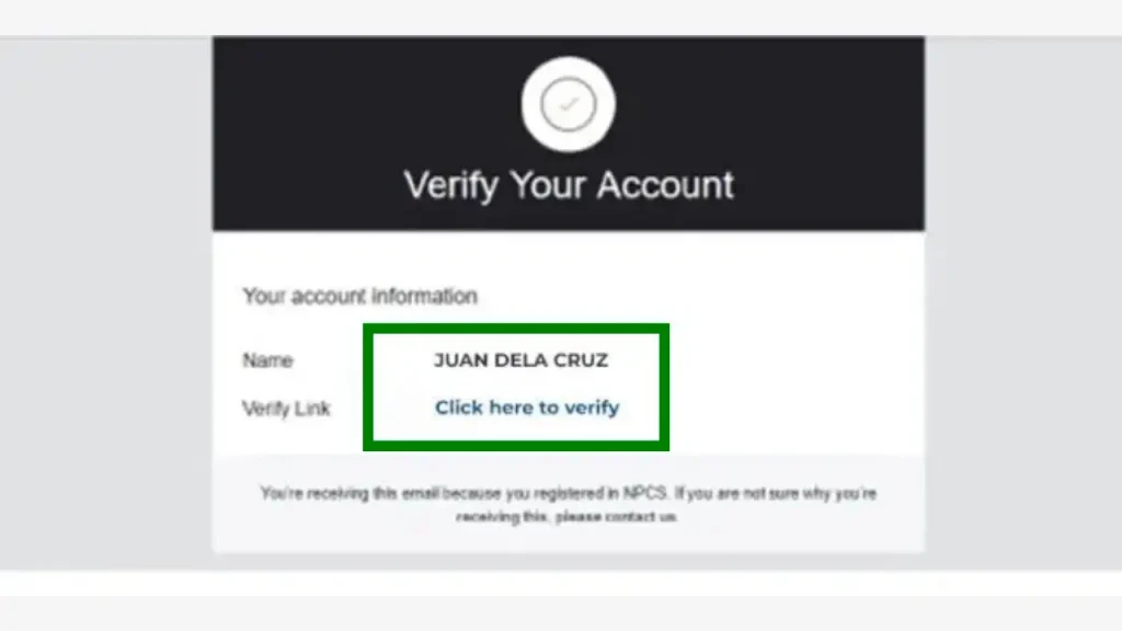 How to verify Police Clearance account