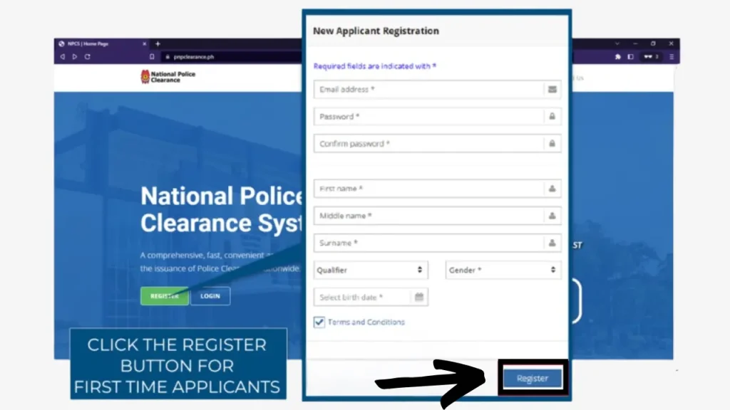 Police Clearance Online Registration