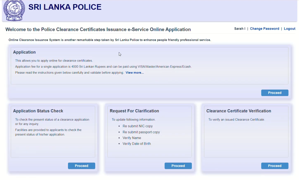 option to proceed for pcc application 